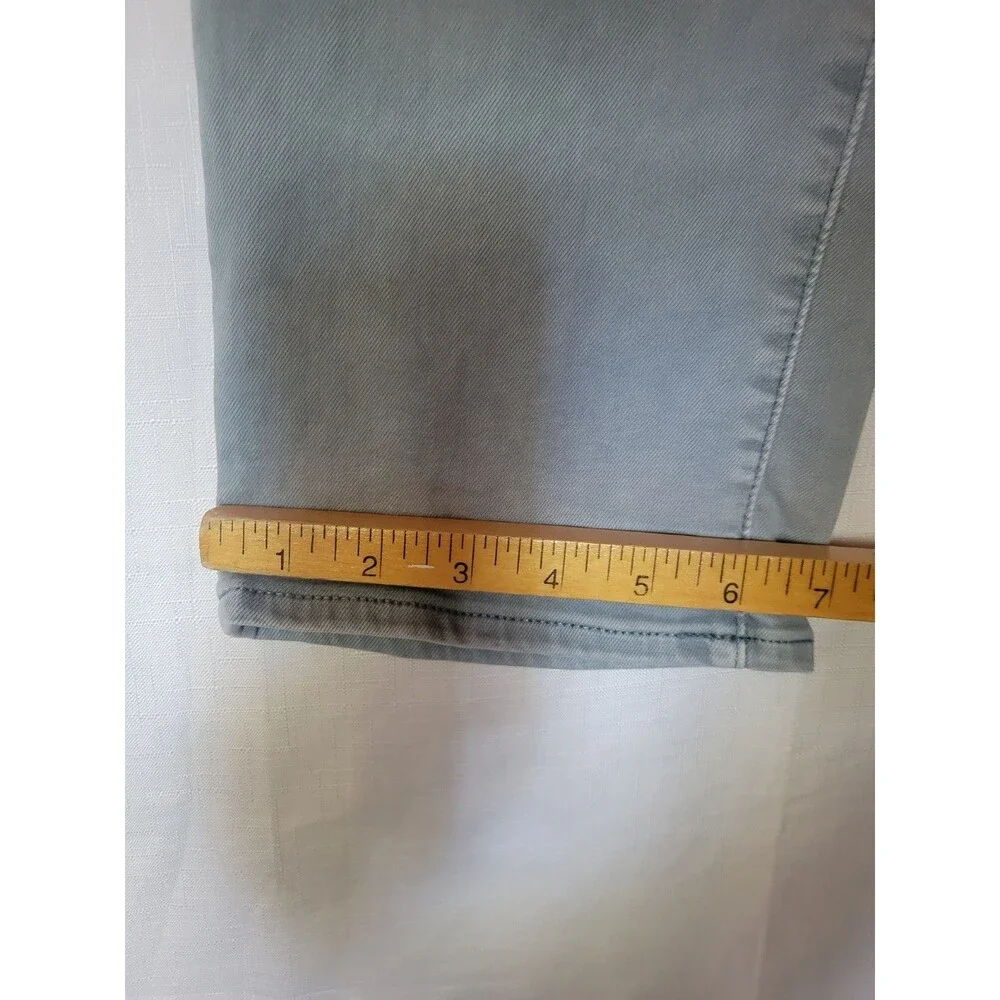 PAIGE Women's Brigitte Jeans Denin Straight Leg 31 VTG Light Green